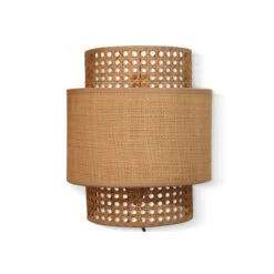 Applique Murale Solaire En Raphia