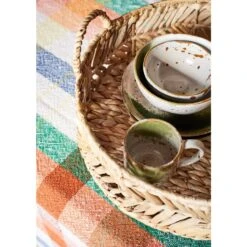 Madam Stoltz Assiette à Déjeuner En Grès Bicolore Vert -Maison Promos Magasin assiette a dejeuner en gres bicolore vert madam stoltz.g0nt52.max