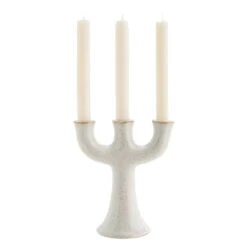 Madam Stoltz Bougeoir à 3 Bras En Grès