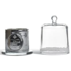 Bougie Cloche En Métal Black Rose