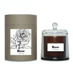 Bougie Cloche Parfum Rose
