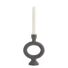 Madam Stoltz Chandelier 1 Anneau Ovale Mat Gris Anthracite