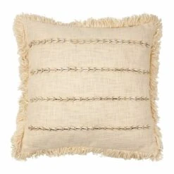 Coussin Blue Sand Ecru