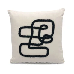 Coussin Pablo Trait Noir