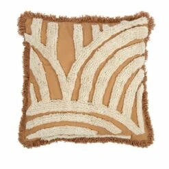 Coussin Terre Brûlée Brodé