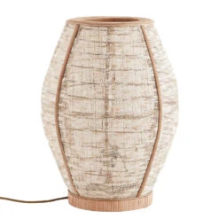 Madam Stoltz Lampe En Bambou Et Lin