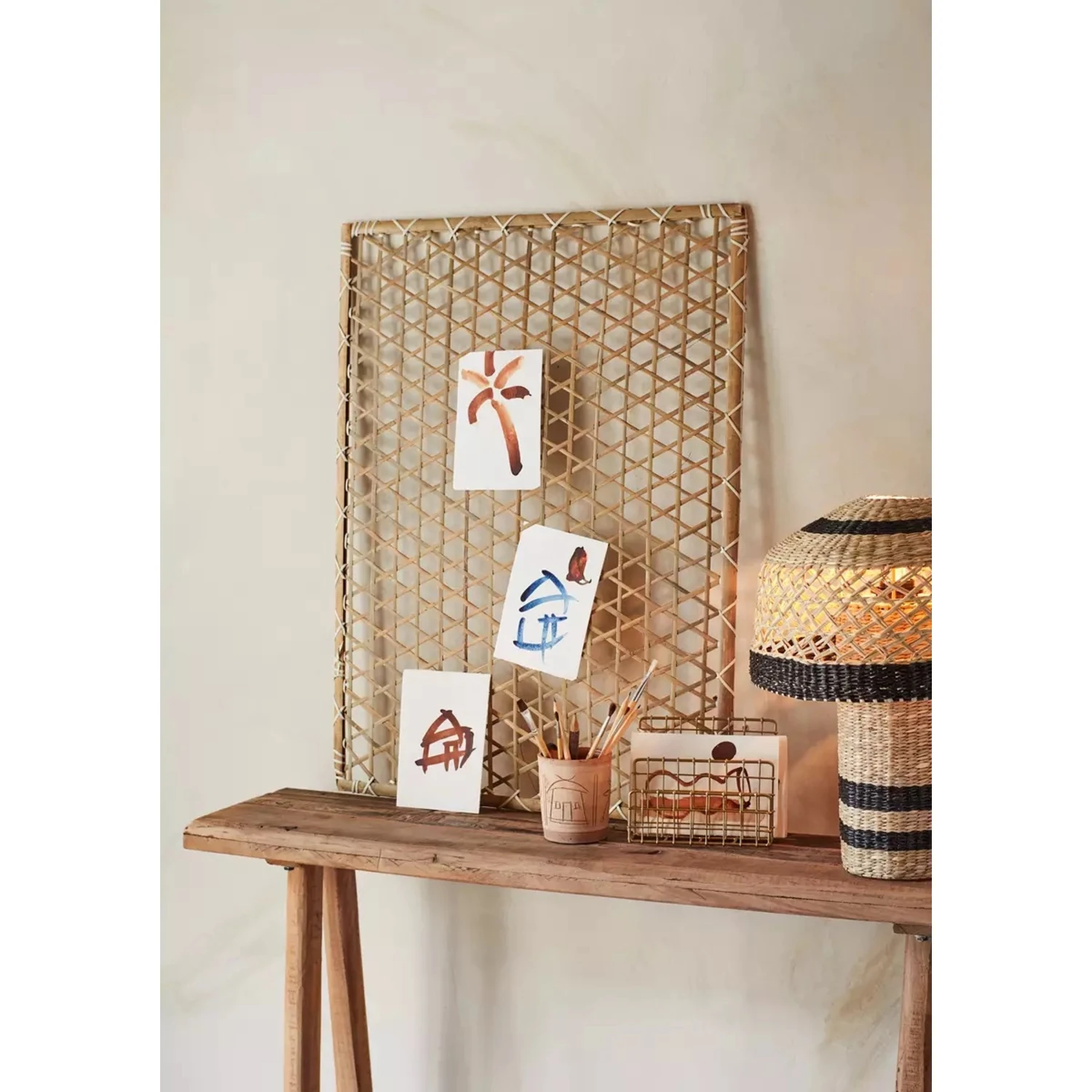 Madam Stoltz Lampe En Jonc De Mer 2 Madam Stoltz Lampe En Jonc De Mer – Image 2