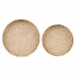 Lot De 2 Plateaux Cordeline Naturel