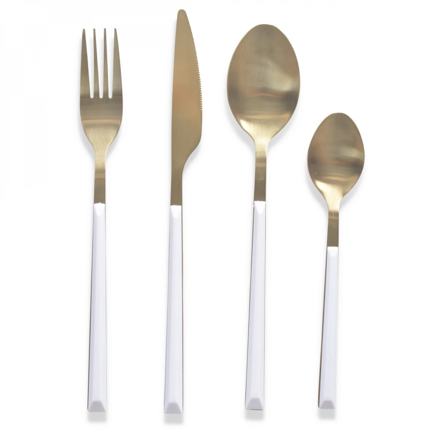 Ménagère 16 Pièces Désir Manche Ivoire Et Champagne Satiné 1 Ménagère 16 Pièces Désir Manche Ivoire Et Champagne Satiné