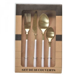 Ménagère 16 Pièces Désir Manche Ivoire Et Champagne Satiné 5 Ménagère 16 Pièces Désir Manche Ivoire Et Champagne Satiné -Maison Promos Magasin menagere 16 pieces desir manche ivoire et champagne satine opjet.lhmj5b.max