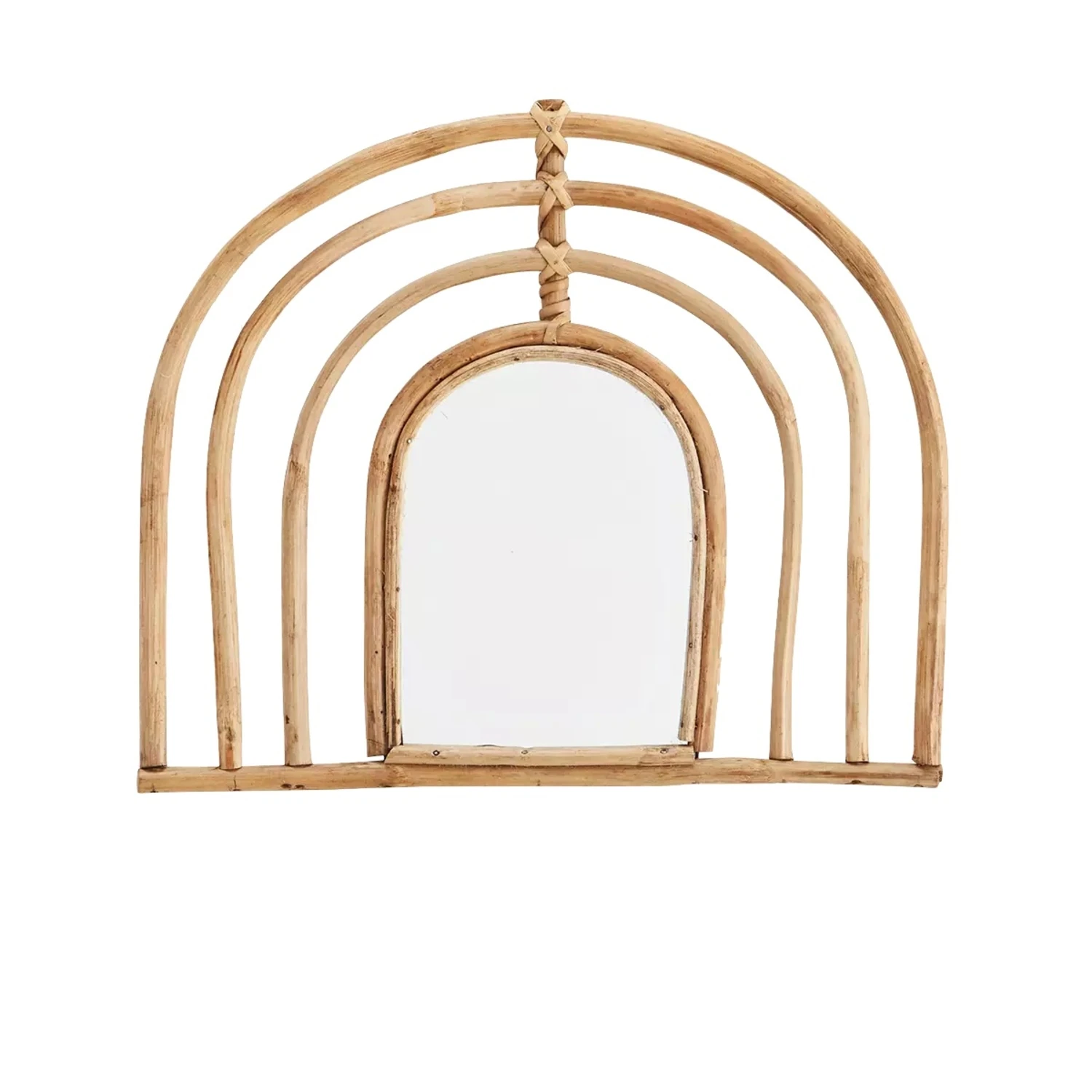 Madam Stoltz Miroir Arc-en-Ciel En Bambou 1 Madam Stoltz Miroir Arc-en-Ciel En Bambou