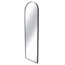 Miroir Singulier En Métal Noir (H.160 Cm)