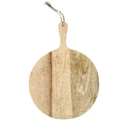 Madam Stoltz Planche à Découper Ronde En Bois
