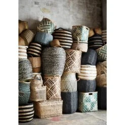 Madam Stoltz Set De 3 Paniers Tressés -Maison Promos Magasin set de 3 paniers tresses madam stoltz.chq7lr.max