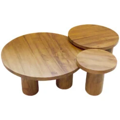 WOOM Set De 3 Tables Basses Blend -Maison Promos Magasin set de 3 tables basses blend woom.s566b2.max