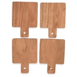 Set De 4 Minis Planches à Découper En Bois -Maison Promos Magasin set de 4 maxis planches a decouper en bois opjet.83vfst.max