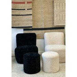 Tabouret Gabriel En Fourrure -Maison Promos Magasin tabouret gabriel en fourrure opjet.cw60pb.max