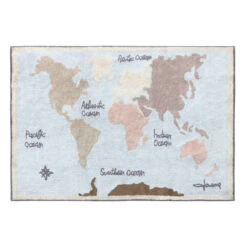 Lorena Canals Tapis Vintage Map (140 X 200 Cm)