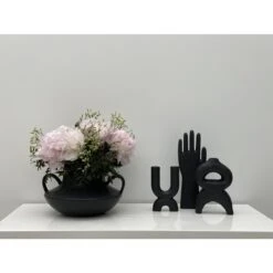 Vase Céramique Jarre Noir -Maison Promos Magasin vase ceramique jarre noir opjet.qbx974.max