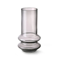 Vase En Verre Gris Fumé
