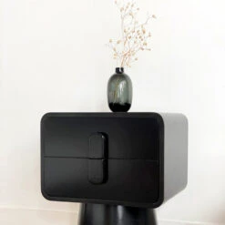 Vase Verre Alan Noir -Maison Promos Magasin vase verre alan noir opjet.g4z9w1.max