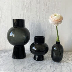 Vase Verre Alan Noir -Maison Promos Magasin vase verre alan noir opjet.g8n3j6.max